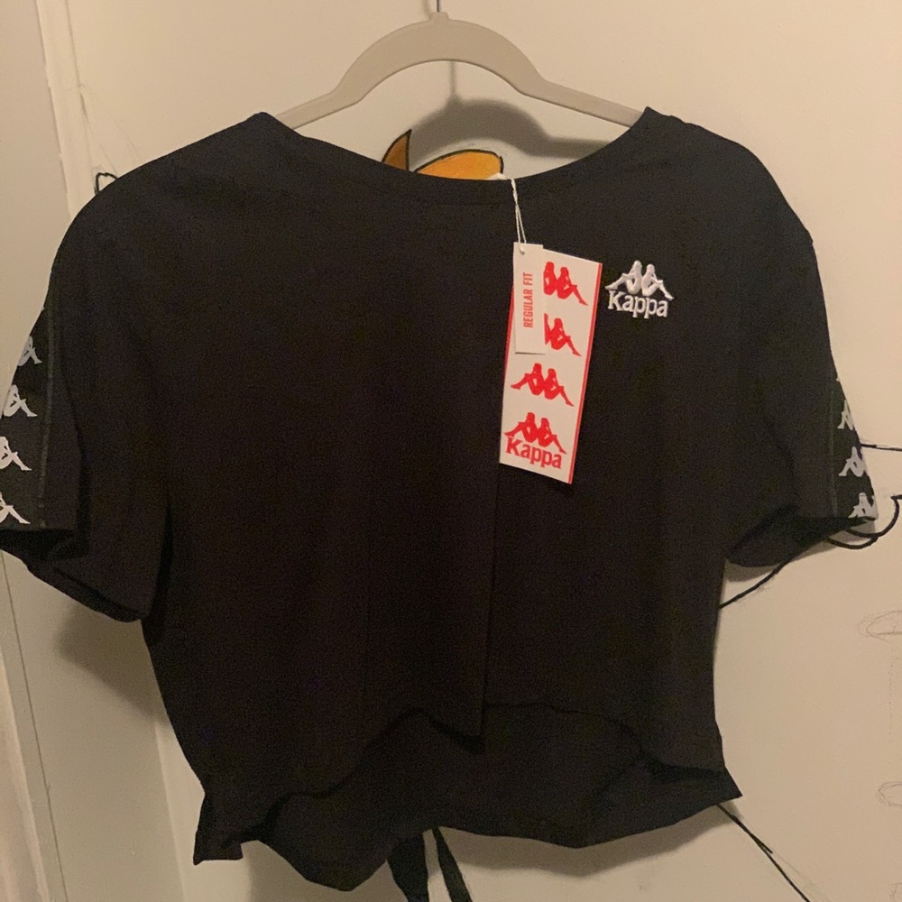 , black Kappa cropped XS shirt